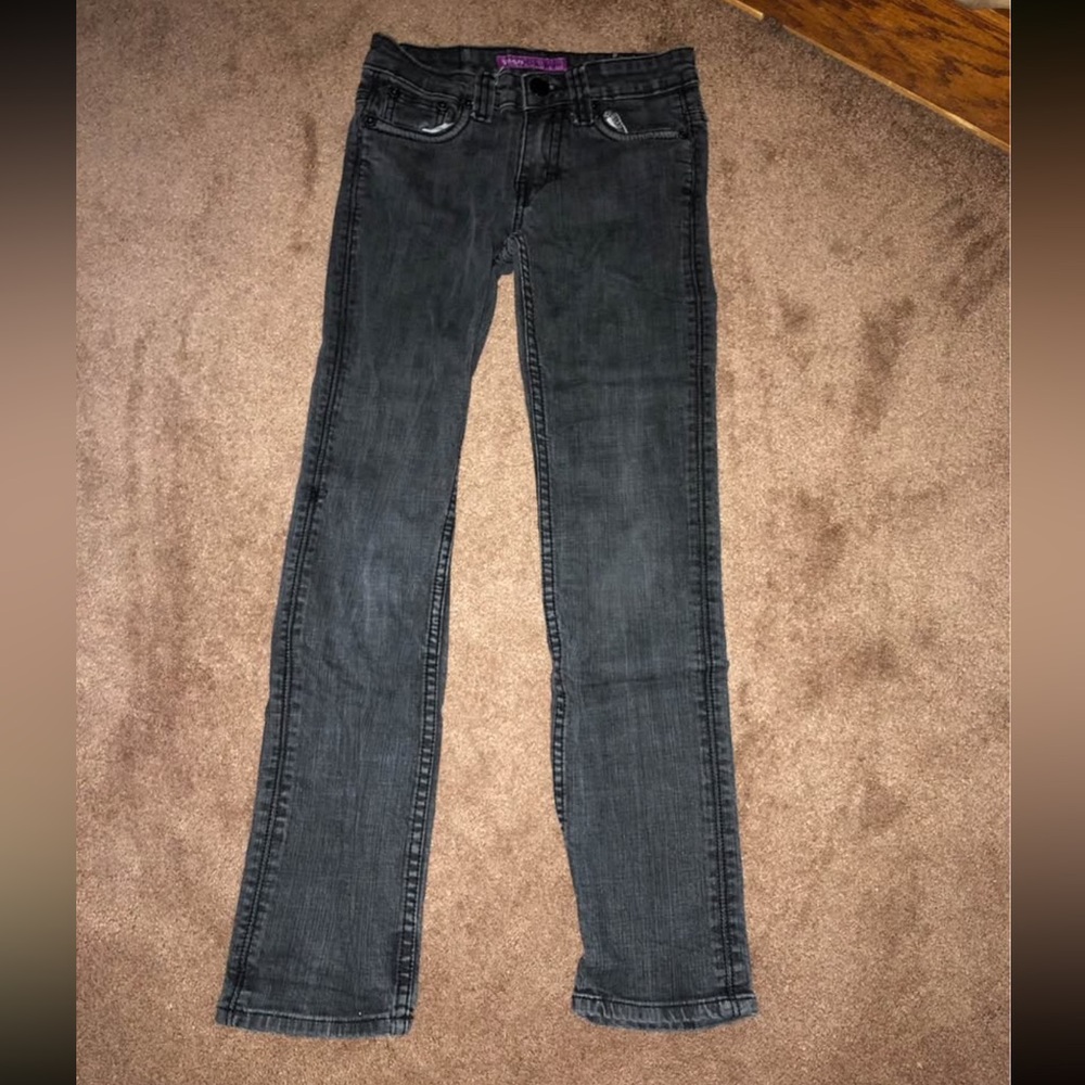 YASO girls Classic Black skinny Jeans Sz 12 basically like new